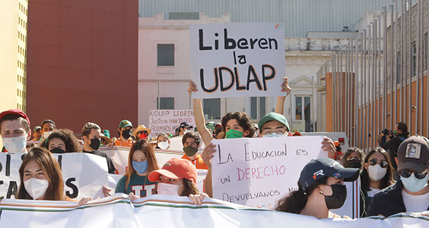 Acuerdan reapertura del campus Udlap el viernes, tras protesta en Casa Aguayo