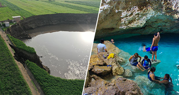 De socavón a cenote; en Zacatepec preparan proyecto ecoturístico