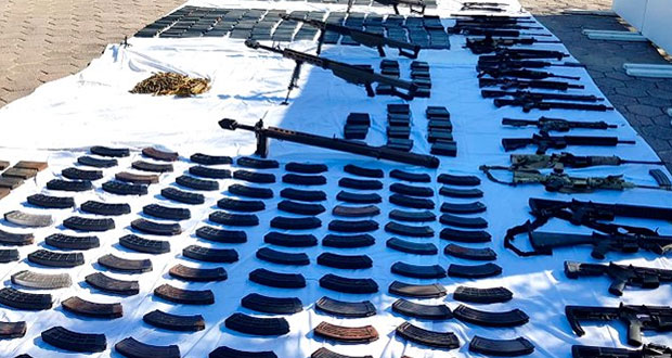 Fabricadas en EU, 129 armas largas decomisadas en Sonora: Sedena