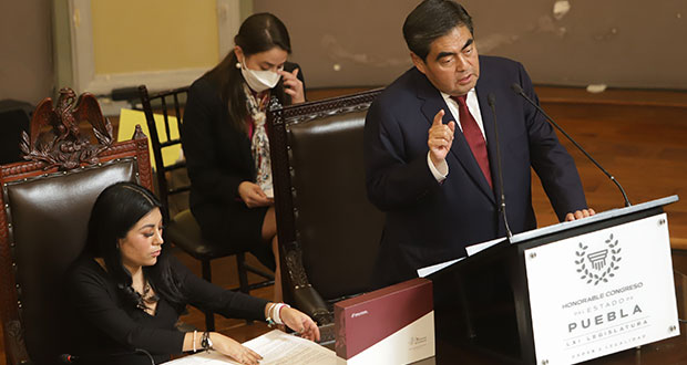 En tercer informe, Barbosa destaca bolsa de 4,350 mdp para pandemia