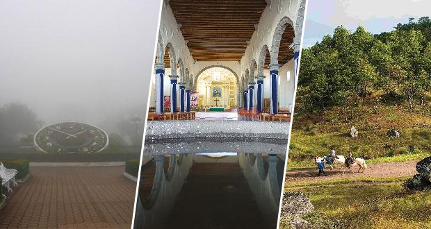 Paisajes de ensueño cubiertos de niebla te esperan en Zacatlán