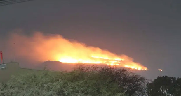 Sofocan incendio en Sierra de San Miguelito, San Luis Potosí