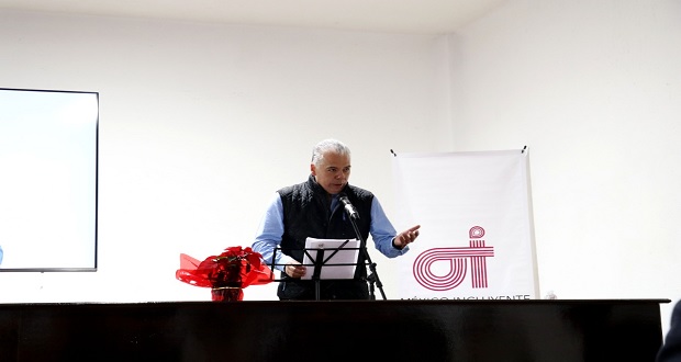 Ignacio Alarcón, presidente del CCE, durante su mensaje en la puesta en marcha de México Incluyente