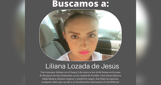 Continúa búsqueda de Liliana Lozada en Puebla; ¡ayuda a encontrarla!