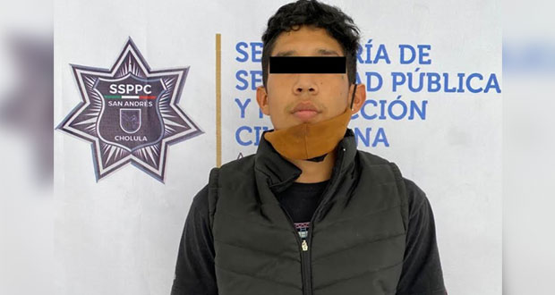 Detienen a presunto ladrón de vehículo en San Andrés Cholula