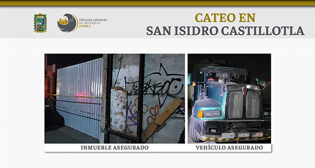 FGE recupera en Castillotla un tractocamión con huevo robado