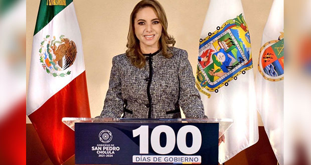 No cederé a chantajes, afirma Angon en informe de 100 días de San Pedro Cholula