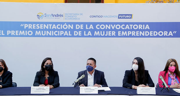 Presenta San Andrés Cholula convocatoria de premio a mujer emprendedora