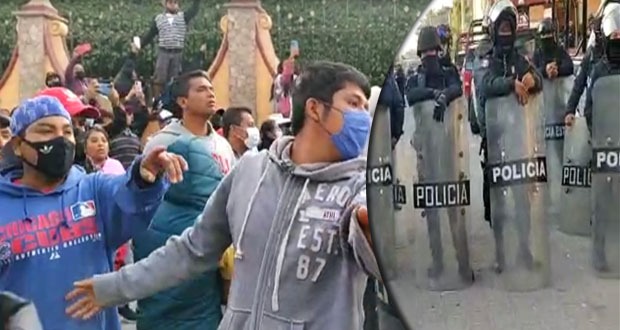 Zafarrancho entre policías y pobladores de Zinacatepec por rechazo a DAP