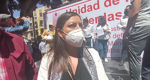 Claudia Rivera no descarta buscar CDE de Morena; rechaza división