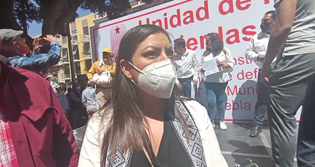 Claudia Rivera no descarta buscar CDE de Morena; rechaza división 