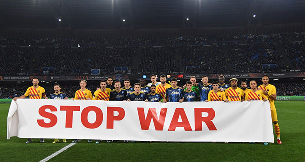 El fútbol manda mensaje de paz ante guerra Rusia-Ucrania