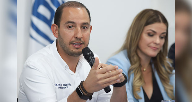En Puebla, Cortés respalda a Rivera para 2024 y pide a Huerta aceptar derrota
