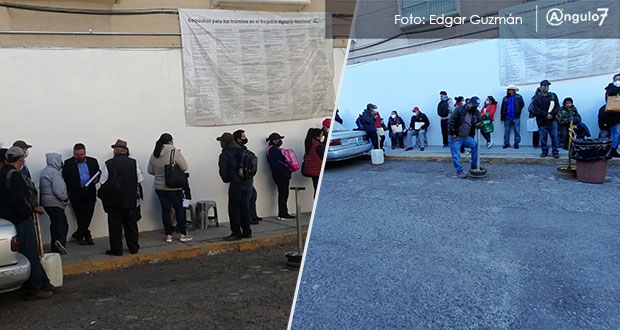 Esperan más de 8 horas para trámites en Registro Agrario; lucran con lugares