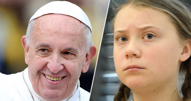 Greta Thunberg y Papa Francisco, nominados al Premio Nobel