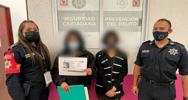 Policía de San Pedro Cholula localiza a menor de Edomex extraviada
