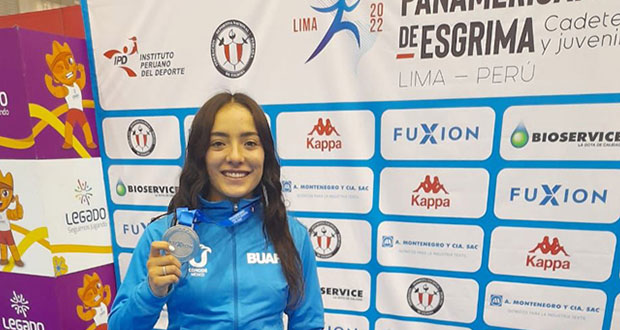 Alumna de BUAP, plata en Campeonato Panamericano de Esgrima