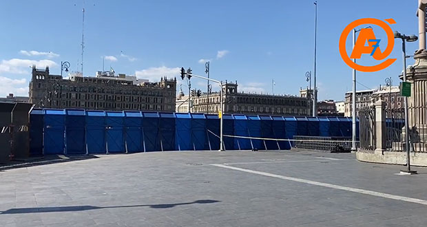 Amplían vallas en Palacio Nacional; “es por infiltrados en 8M”: AMLO  