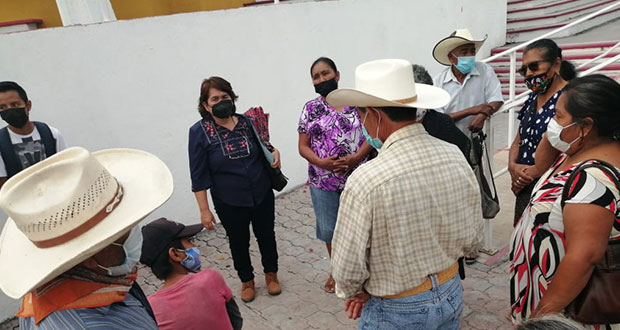 Antorchistas en Chietla piden pavimentación y drenaje
