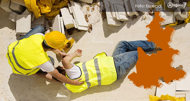 En 2021, accidentes laborales bajan 71.5% en Puebla; en el país, 74%