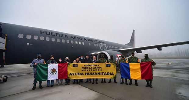 Fuerza Aérea regresa a México con 138 connacionales evacuados de Ucrania