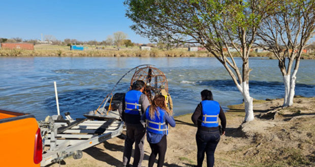 Grupo Beta de INM localiza cuerpos de niño y niña en el río Bravo
