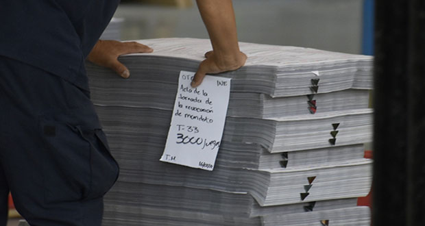 INE de Puebla recibe casi 5 millones de papeletas para revocación