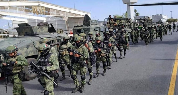 Llegan a Nuevo Laredo 250 militares para inhibir a crimen organizado 