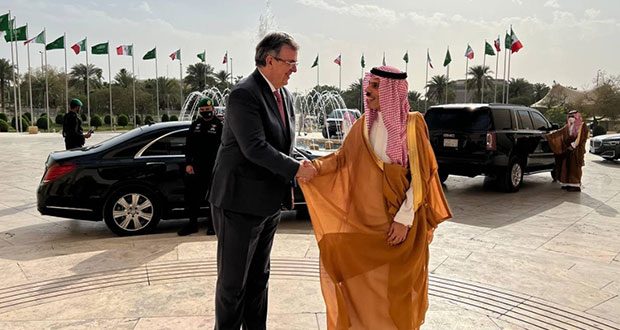 México y Arabia Saudita coinciden en solución pacífica en Ucrania