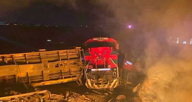 Tren descarrila y deja cuantiosas pérdidas materiales en Durango