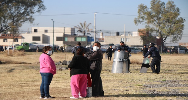 Desalojan a miembros del Suntuap de terrenos en Vaquerías por litigo