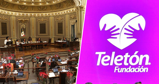 Congreso de Puebla firma convenio con Teletón