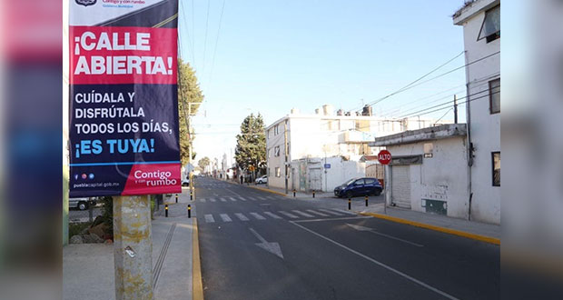 En Puebla, rehabilitan calle que conecta Vía Corta con Camino a Tlaltepango