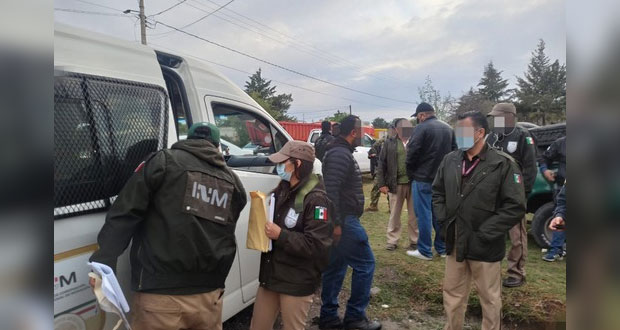 En localidad de Acajete, 379 personas migrantes rescatadas: INM