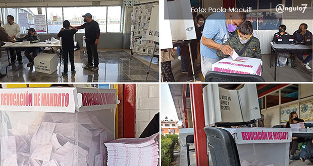 Pese a distancia, turistas votan en Puebla por consulta de revocación de mandato