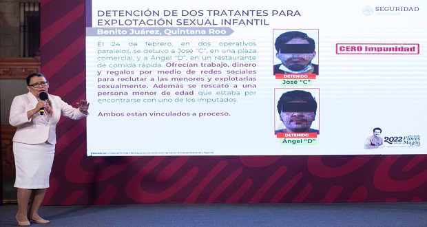 Detienen a dos presuntos explotadores sexuales en Quintana Roo