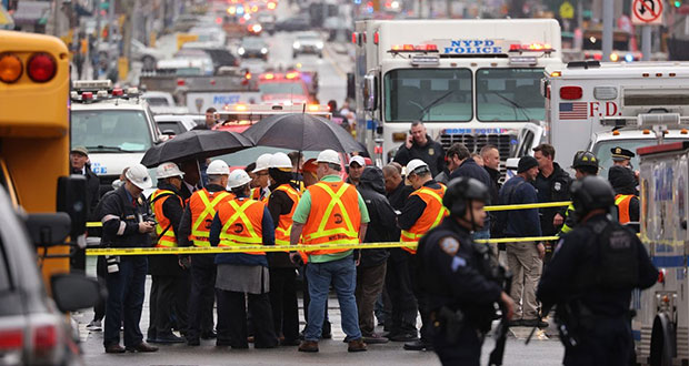 Tiroteo en metro de Nueva York deja 16 personas heridas
