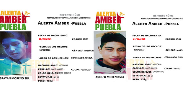 Activan Alerta Amber para localizar a dos hermanos