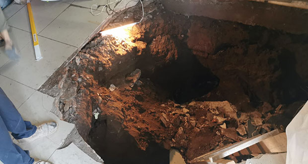 Atribuyen a socavón en Culiacán a “narcotúnel” en predio del Indep