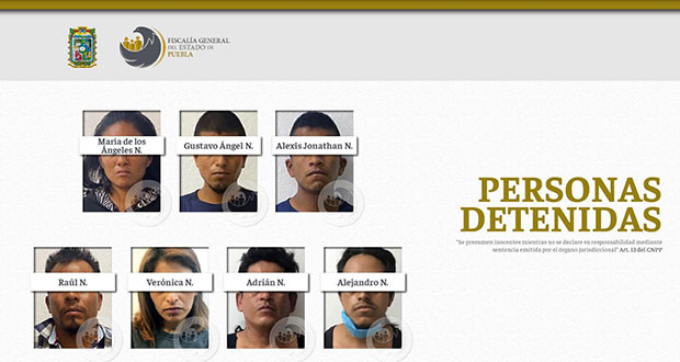 FGE detiene a 7 presuntos secuestradores de joven en Amozoc
