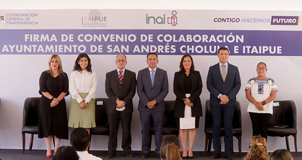 Firman convenio de colaboración San Andrés Cholula e Itaipue