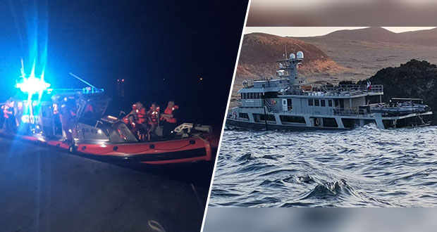 Marina rescata a 25 personas varadas en Isla Socorro, Colima