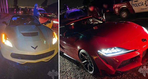 Policía asegura cuatro vehículos involucrados en “arrancones”