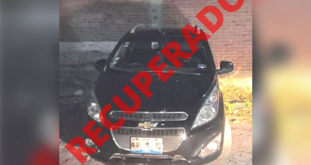 Policía de San Pedro Cholula recupera vehículo robado en Coronango