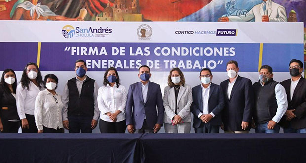 Tlatehui firma con sindicato de San Andrés condiciones generales de trabajo