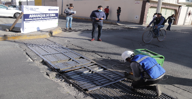 Inicia rehabilitación de alcantarillado pluvial en San Pedro Cholula
