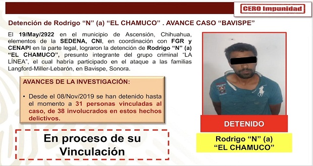 Arrestan en Chihuahua a “El Chamuco”, implicado en caso LeBarón