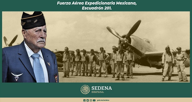 Sedena lamenta muerte de Ernesto Martínez, veterano del Escuadrón 201