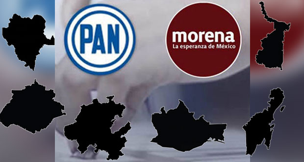 Morena ganaría 4 gubernaturas y PAN una; en otra, pelea cerrada: encuestas