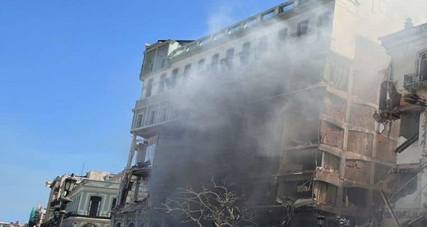 Reportan explosión en hotel de zona céntrica en La Habana, Cuba
